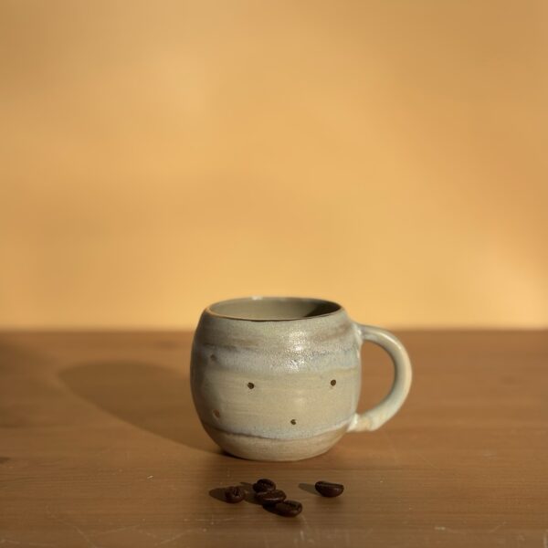 Espressotasse / Beige / Golddetails