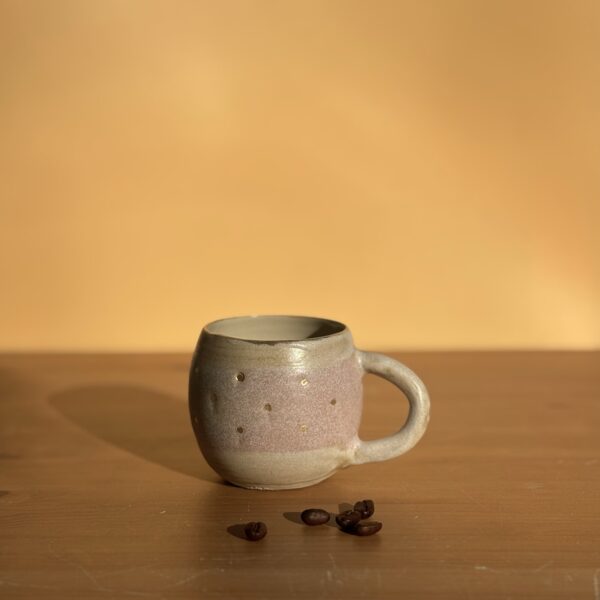 Espressotasse / Rosa / Golddetails